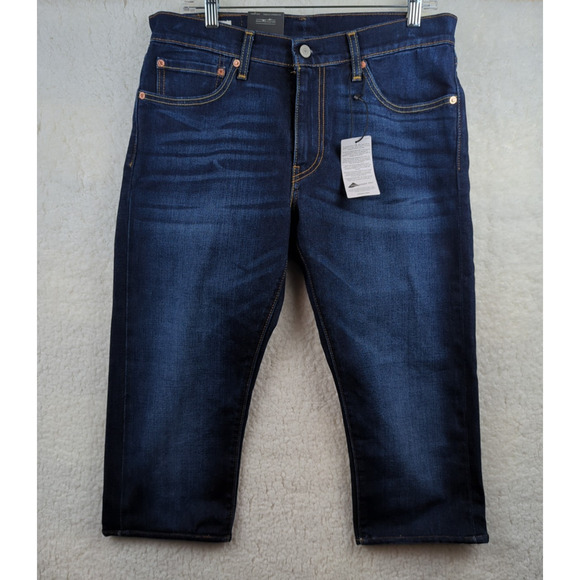 Levis Premium 511 New Capri Denim Pants Womens Size 32x32 Slim Fit Jeans - Picture 1 of 10